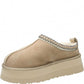 LM - Ciabatta Fluffy platform suede beige