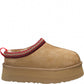 LM - Ciabatta Fluffy platform suede camel