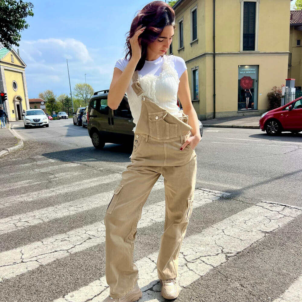 LM - Hinnominate Salopette lunga denim safari