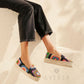 OF - Manebì double sole espadrilles orange and pink on black
