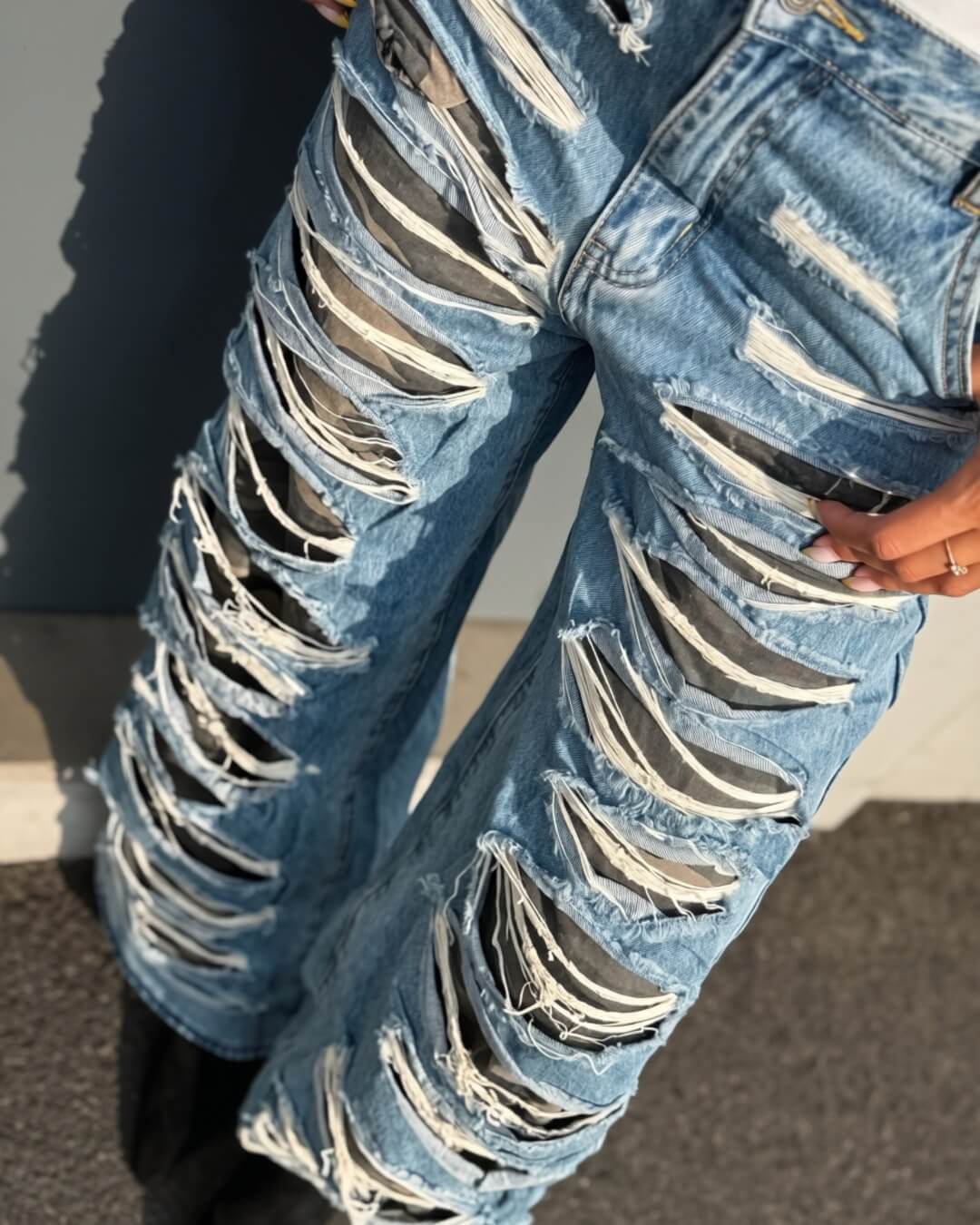 OF - Jeans Distressed military