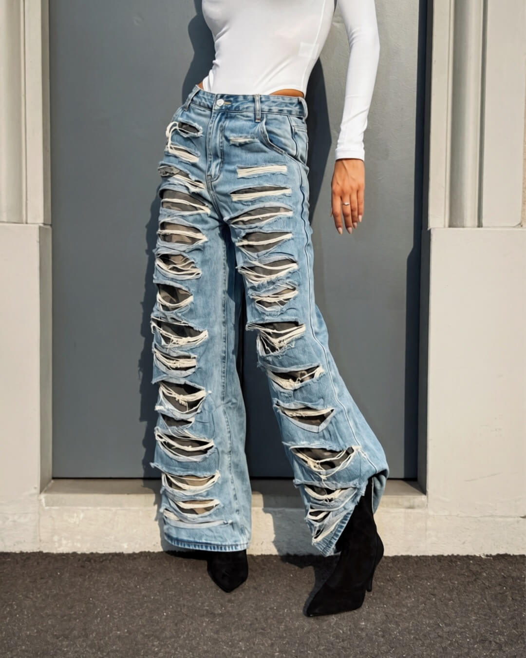 OF - Jeans Distressed military