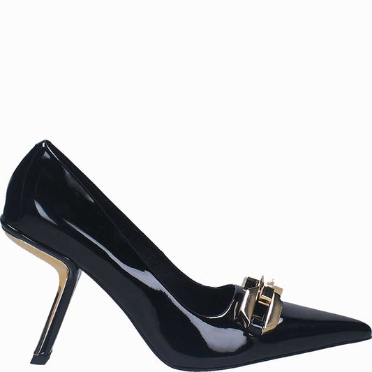 LM - Jeffrey Campbell Slingit-b black patent gold