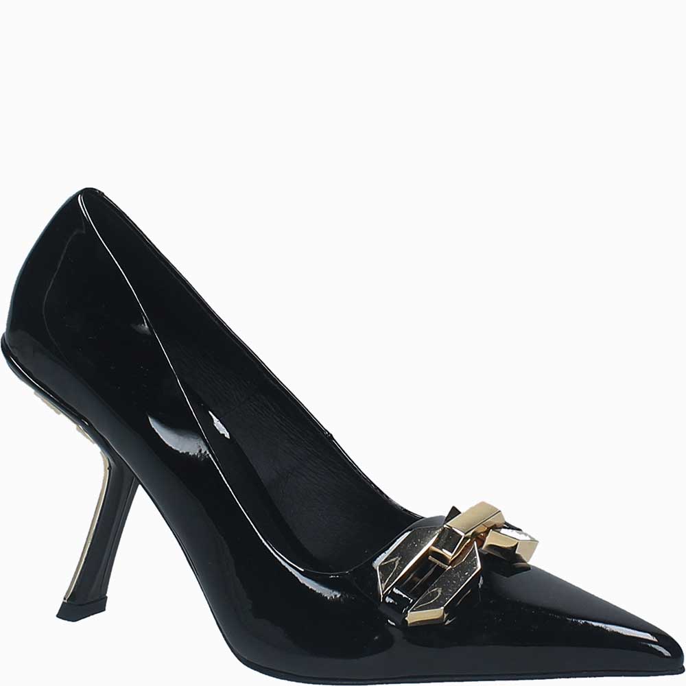 LM - Jeffrey Campbell Slingit-b black patent gold