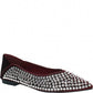 LM - Ballerina Kiki bordeaux con strass