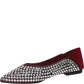 LM - Ballerina Kiki bordeaux con strass