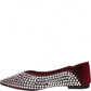 LM - Ballerina Kiki bordeaux con strass