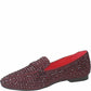 LM - Mocassino Atena strass wine