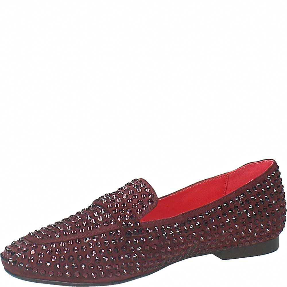 LM - Mocassino Atena strass wine