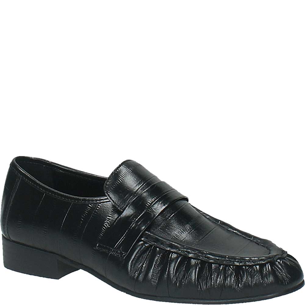 LM - Mocassino Elton croco nero