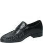 LM - Mocassino Elton croco nero