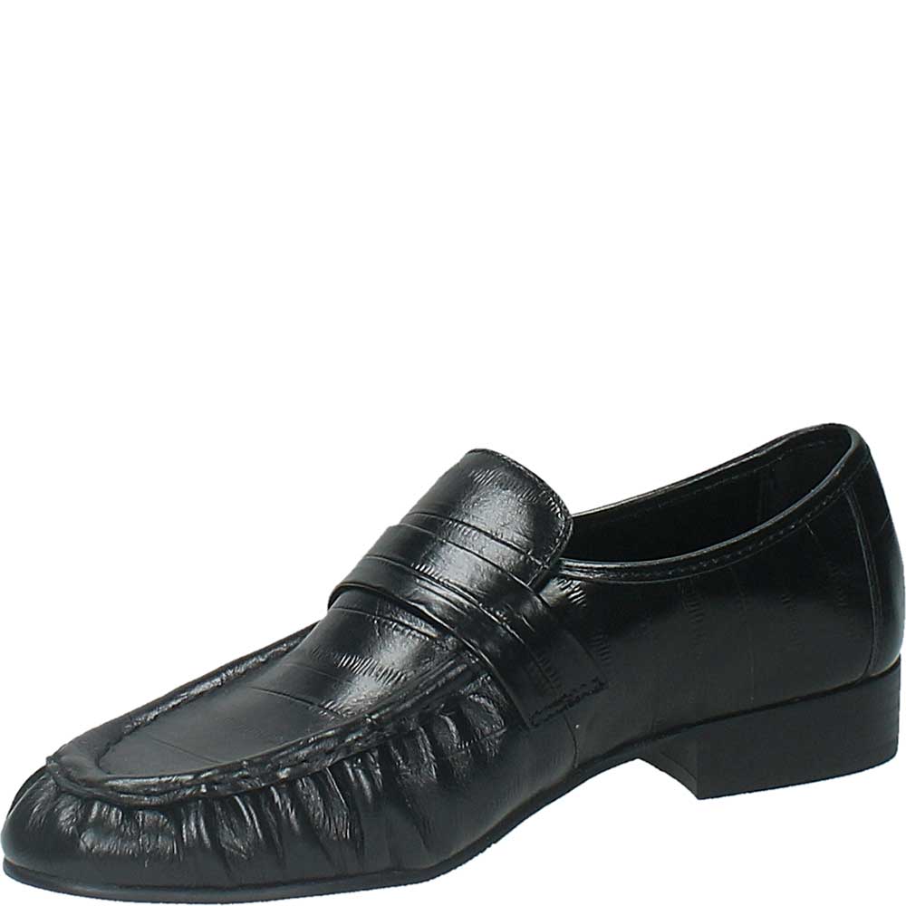 LM - Mocassino Elton croco nero