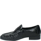 LM - Mocassino Elton croco nero