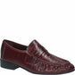 LM - Mocassino Elton croco bordeaux