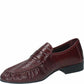 LM - Mocassino Elton croco bordeaux