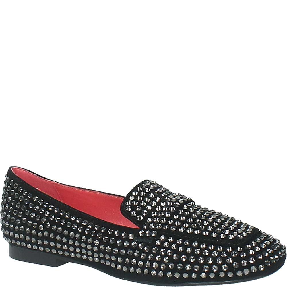 LM - Mocassino Atena strass nero