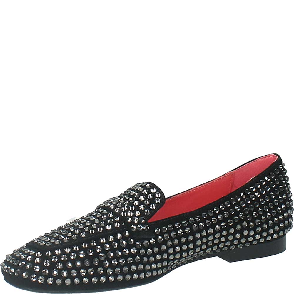 LM - Mocassino Atena strass nero