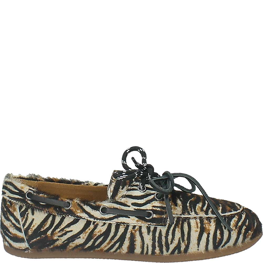 LM - Mocassino Zoe stringato animalier