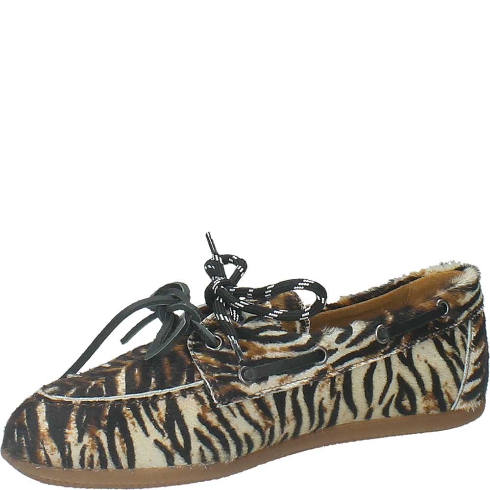 LM - Mocassino Zoe stringato animalier