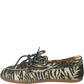 LM - Mocassino Zoe stringato animalier