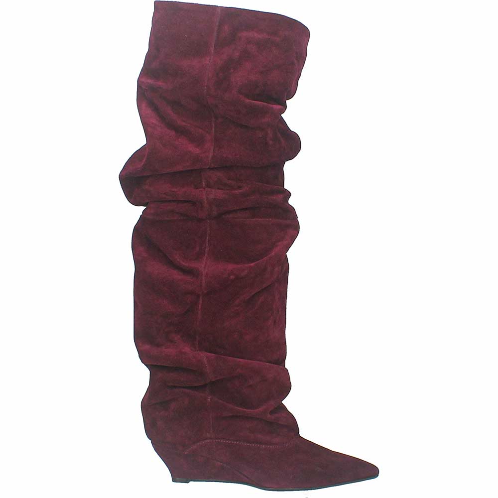 LM - Stivale Alessandra camoscio bordeaux