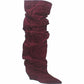 LM - Stivale Alessandra camoscio bordeaux