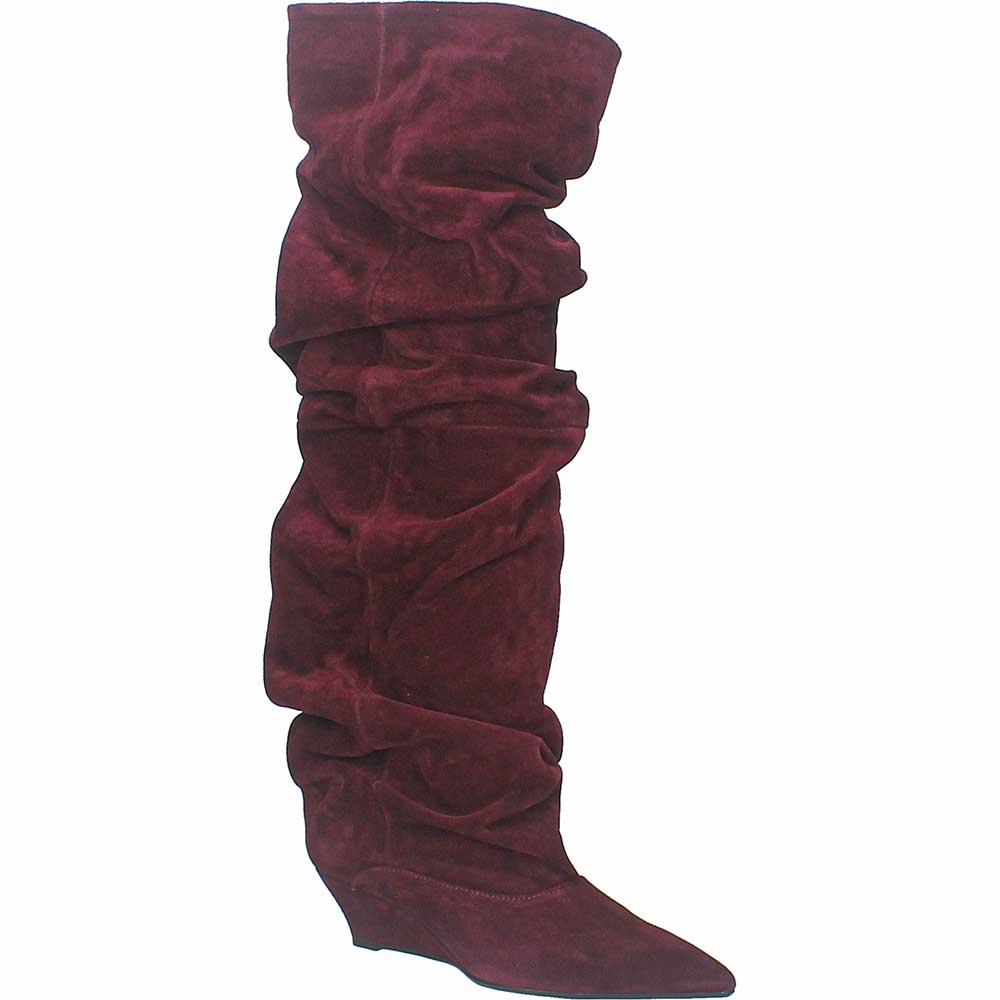 LM - Stivale Alessandra camoscio bordeaux