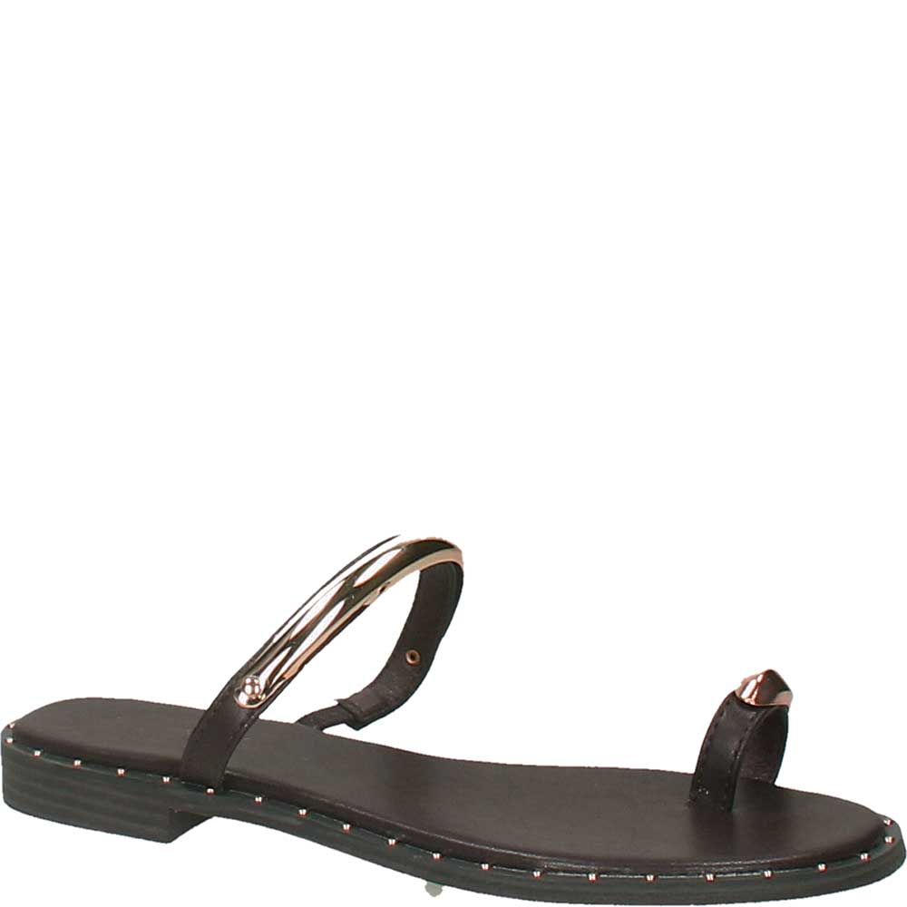 LM - Ciabattina Luther testa di moro con accessorio oro