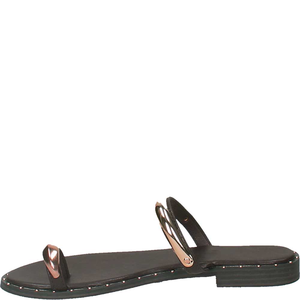 LM - Ciabattina Luther testa di moro con accessorio oro
