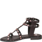 LM - Sandalo basso Iris testa di moro con borchie