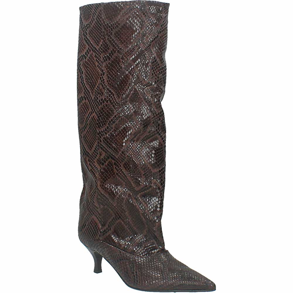 LM - Stivale Patricia snake marrone