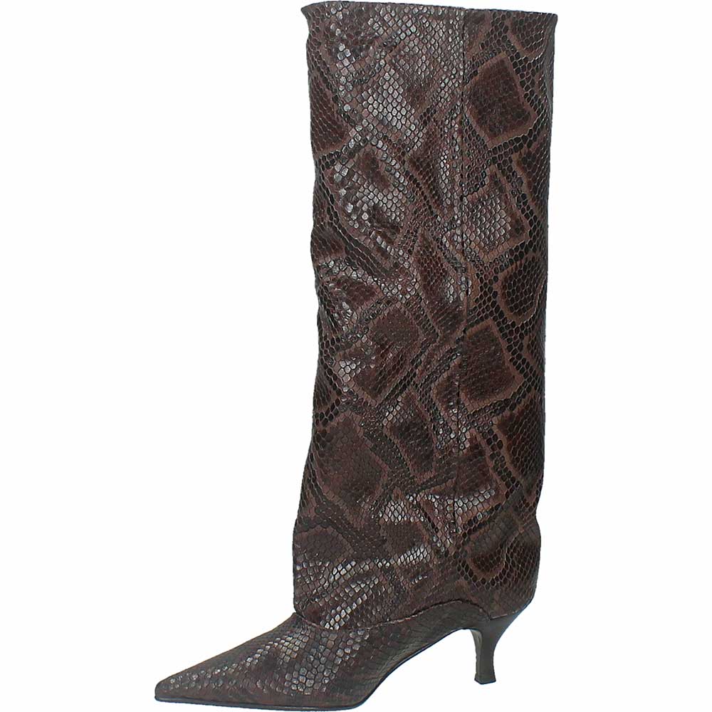 LM - Stivale Patricia snake marrone