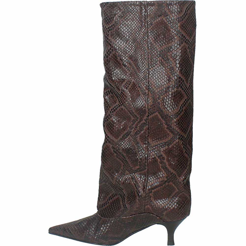 LM - Stivale Patricia snake marrone