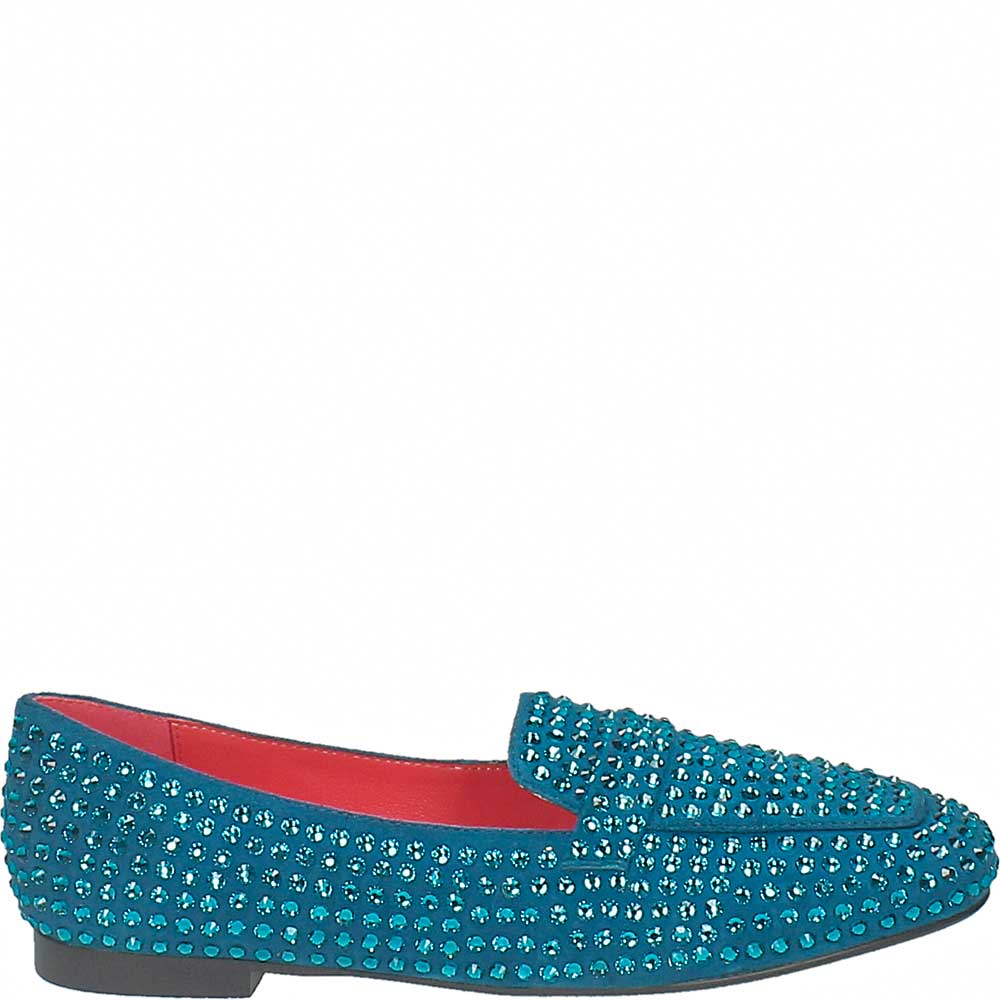 LM - Mocassino Atena strass turquoise