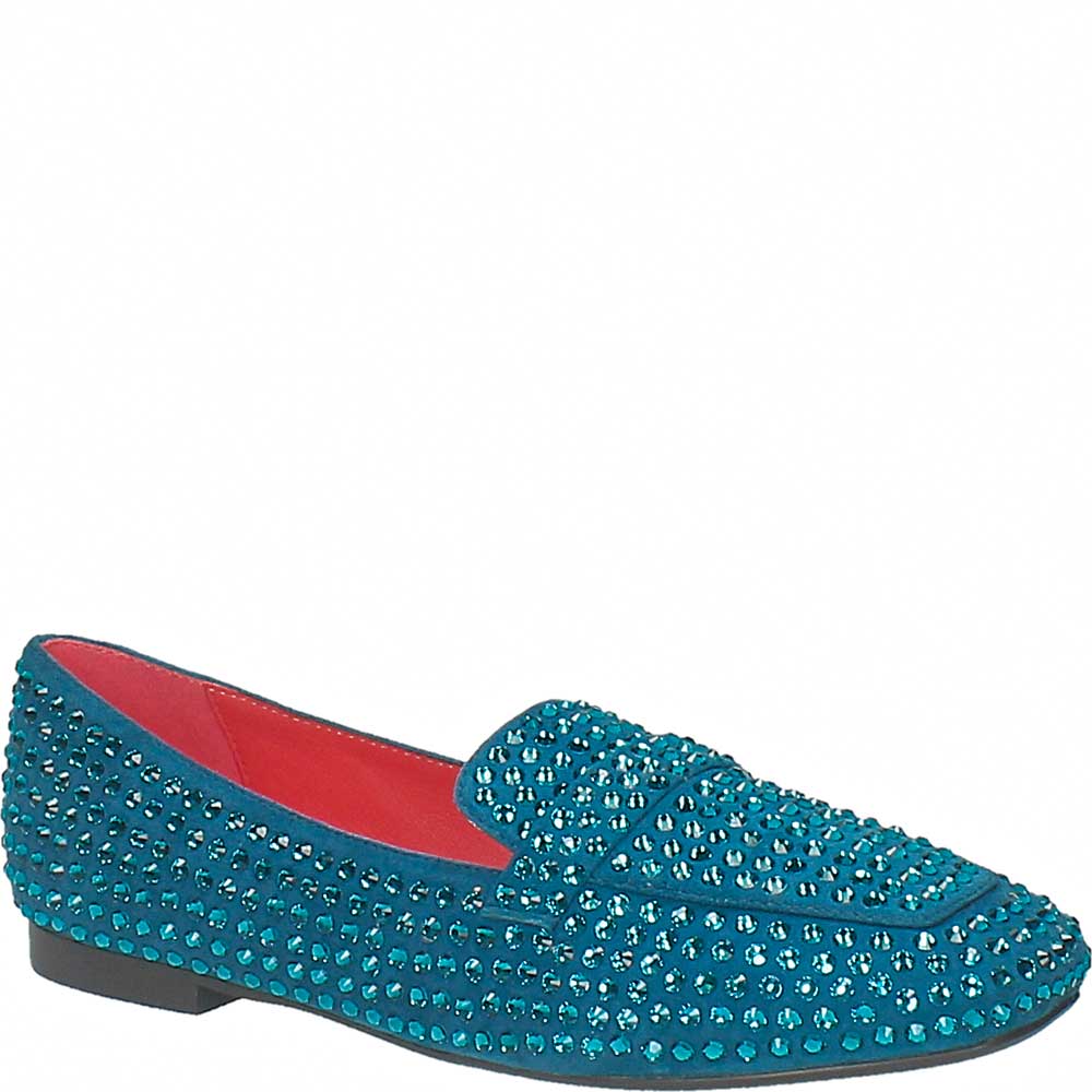 LM - Mocassino Atena strass turquoise
