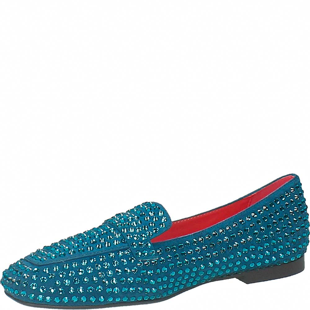 LM - Mocassino Atena strass turquoise