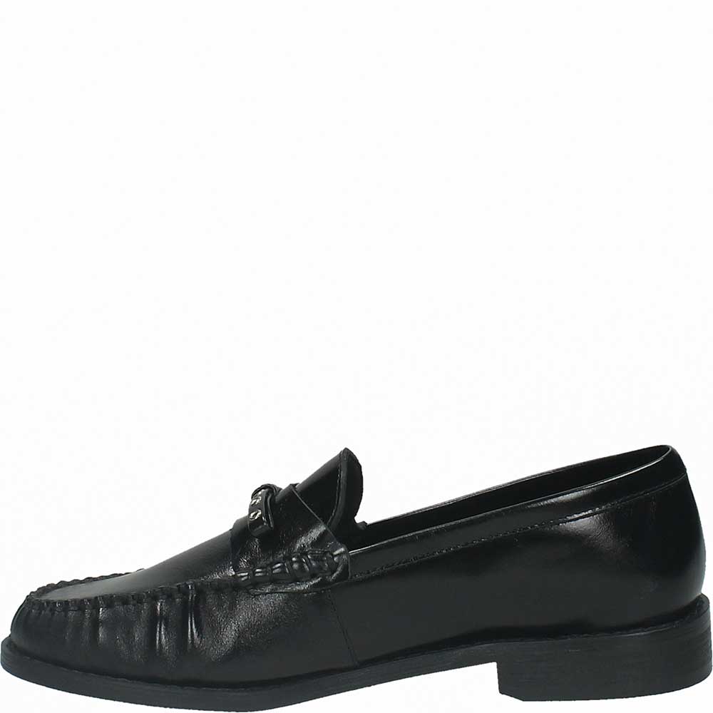 LM - Mocassino Leorio nero con fiocchetto