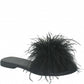Ciabattina Letty piume nero