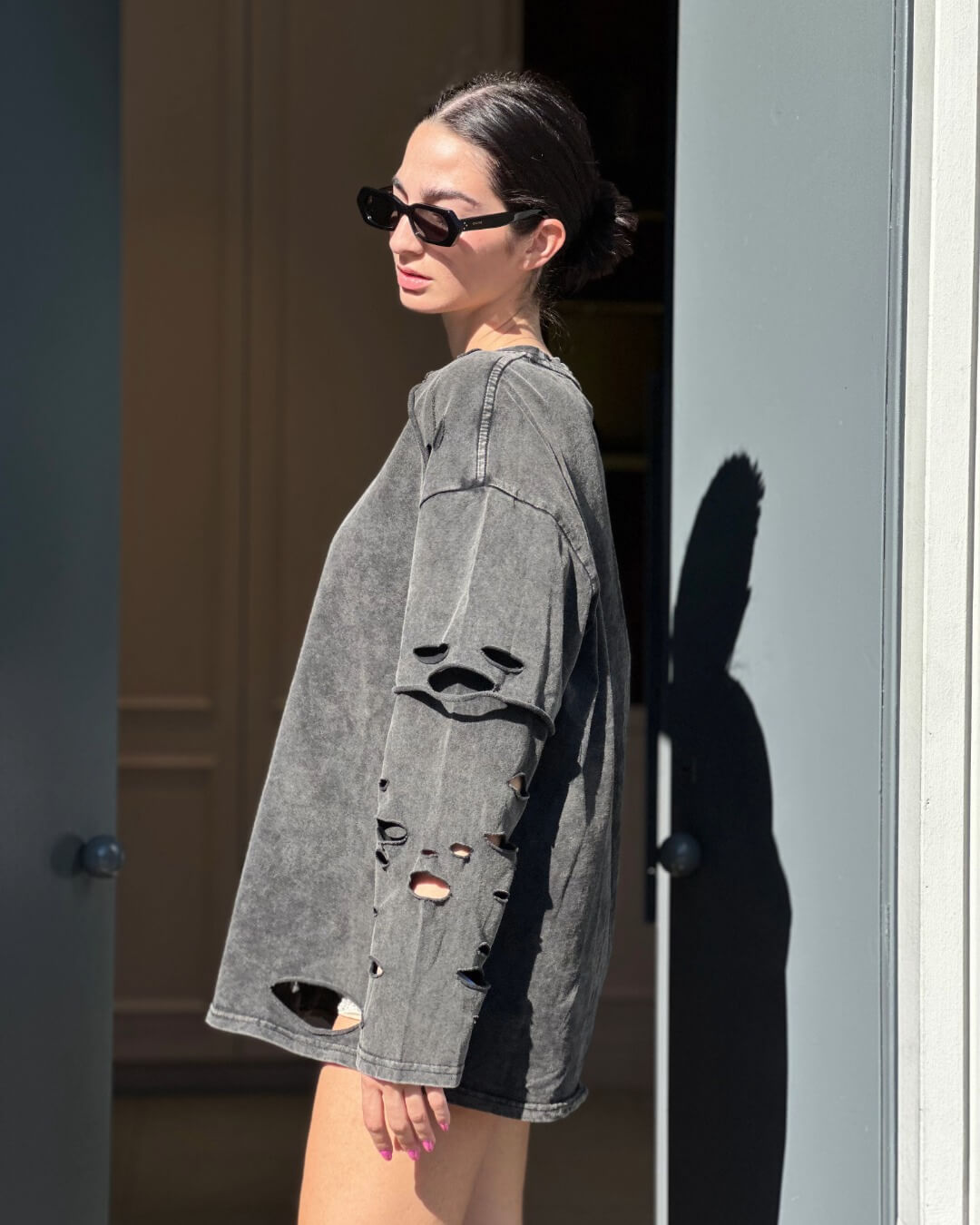 OF - Maglia Devon grigio vintage