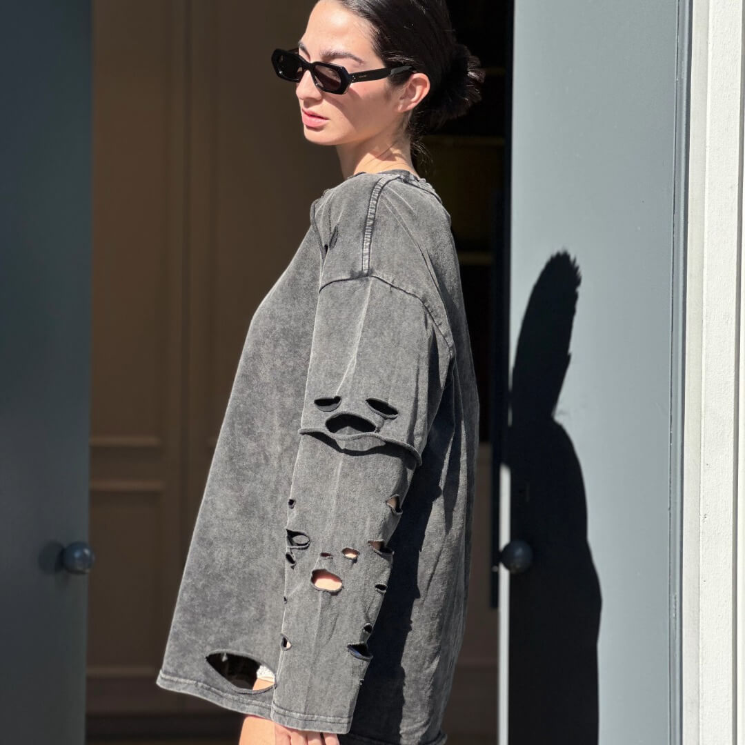 OF - Maglia Devon grigio vintage