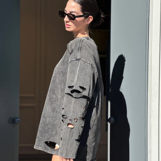 OF - Maglia Devon grigio vintage