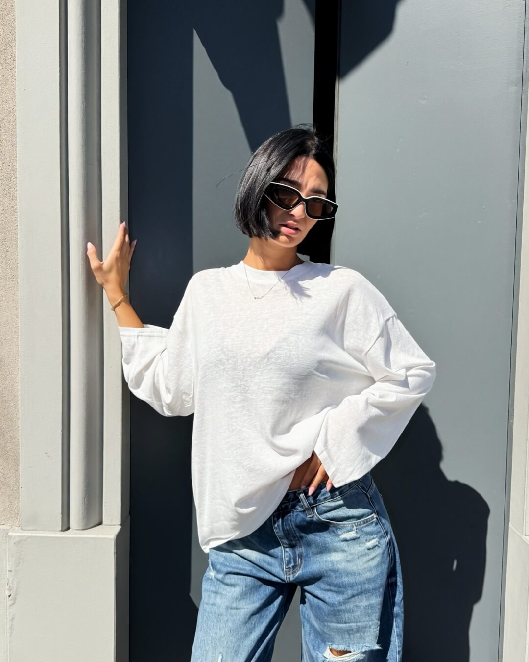 OF - T-shirt Ully bianco