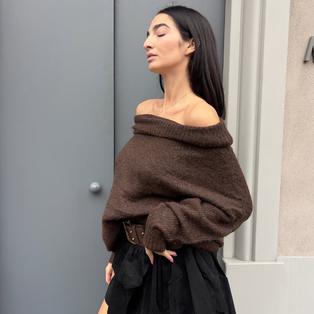 LM - Maglione Reverse marrone