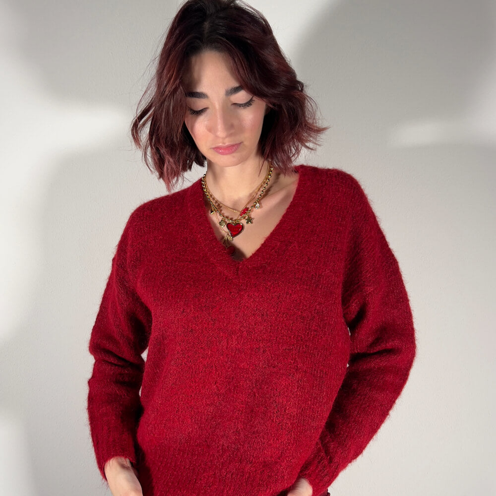 LM - Maglione Reds rosso