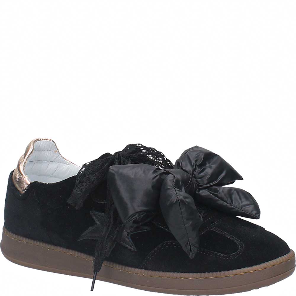 LM - Sneaker Milly nero velluto nero