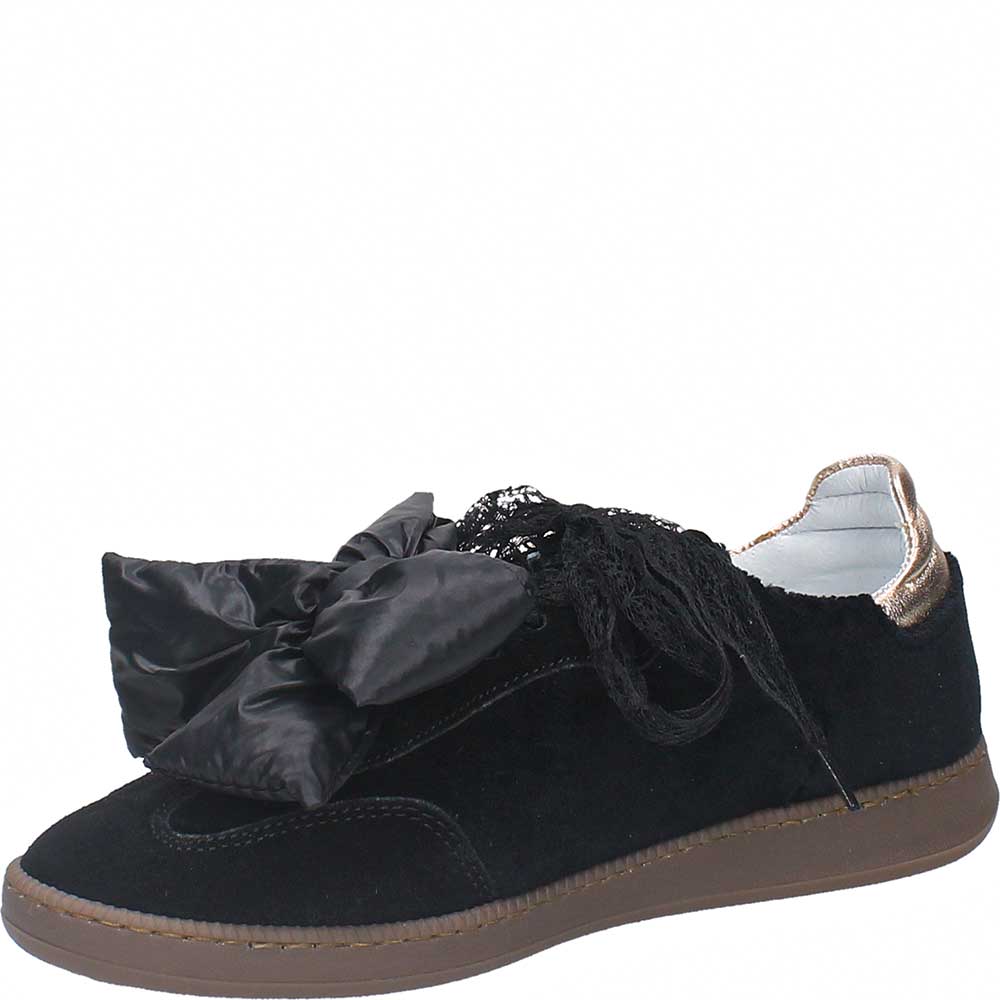 LM - Sneaker Milly nero velluto nero