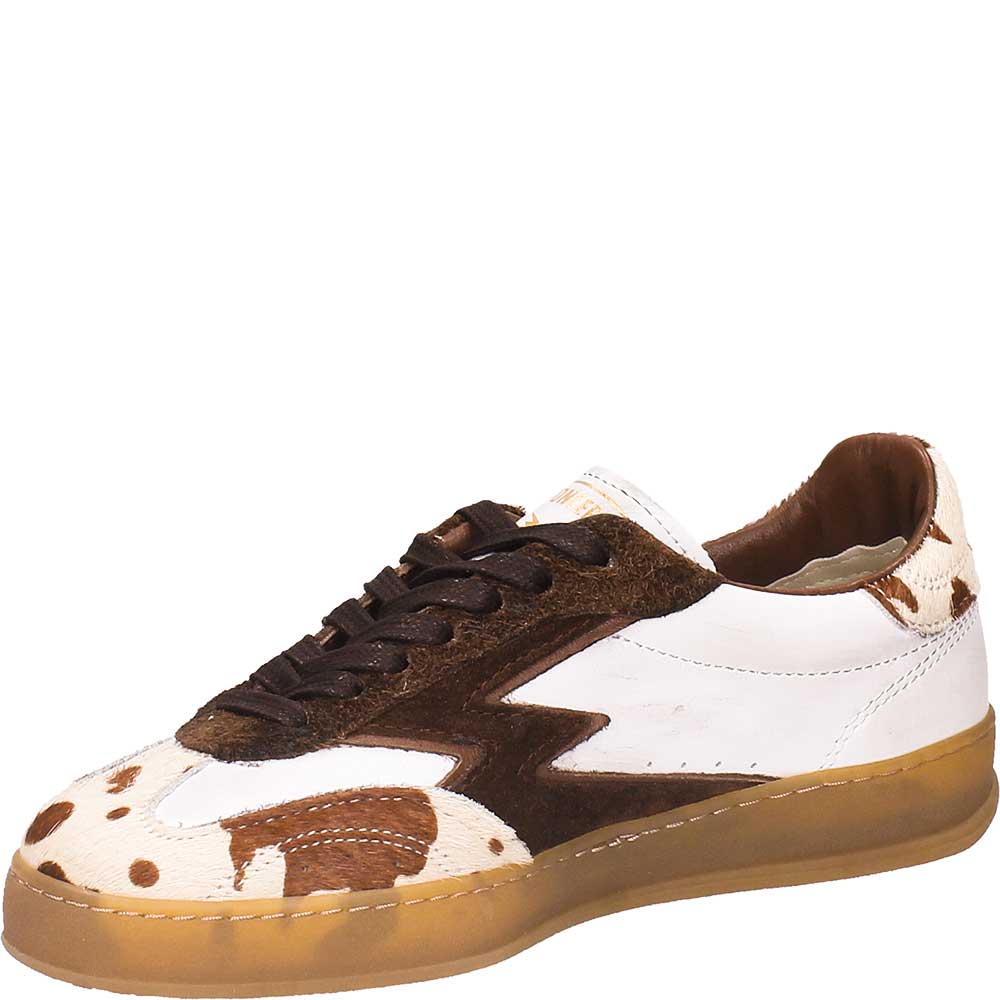 LM - Moaconcept Sneaker cowprint ponyhair brown logo