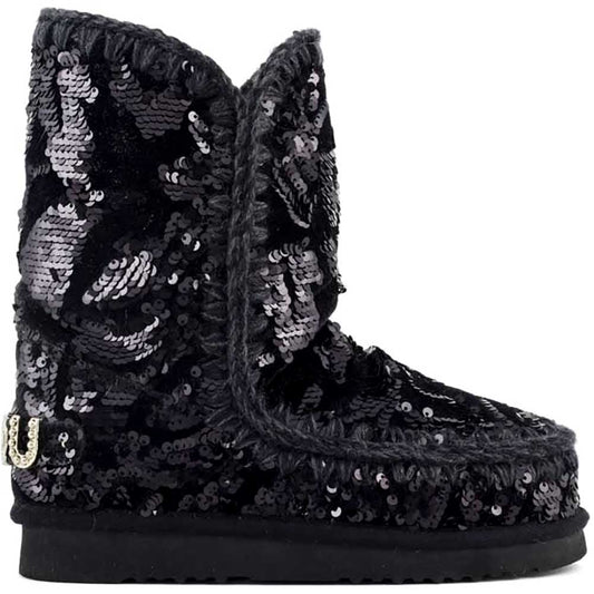 LM - MOU Eskimo iridescent sequins black