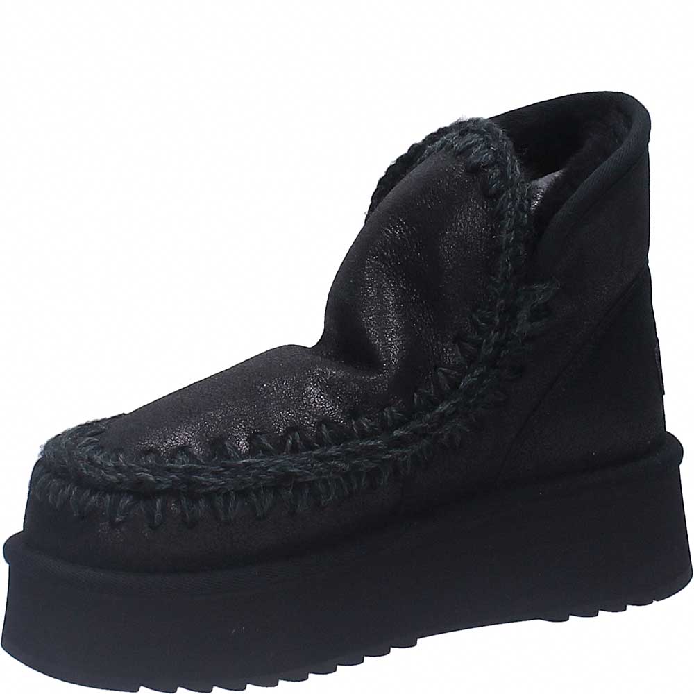 LM - MOU Mini Eskimo platform boot cracked black/grey