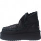 LM - MOU Mini Eskimo platform boot cracked black/grey